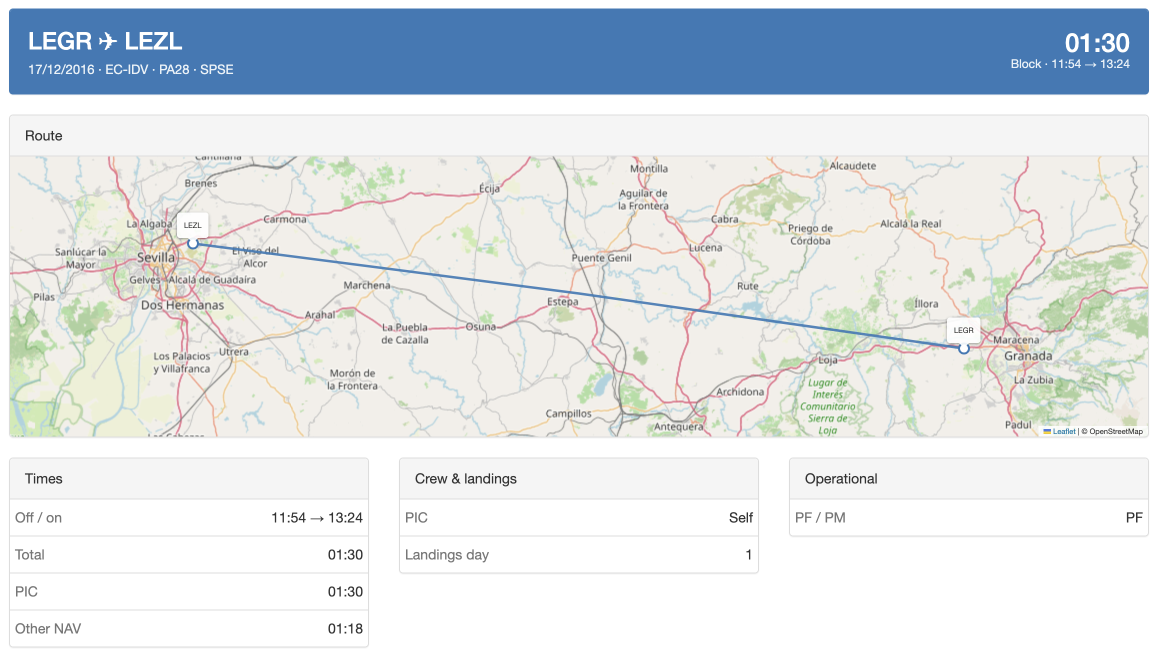 Latest version - viewing a log entry from 2016